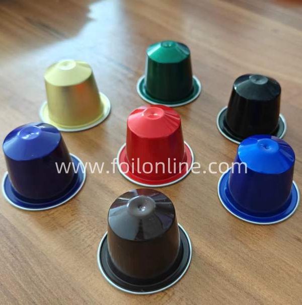 Disposable Aluminum Empty Coffee Capsules With Lids