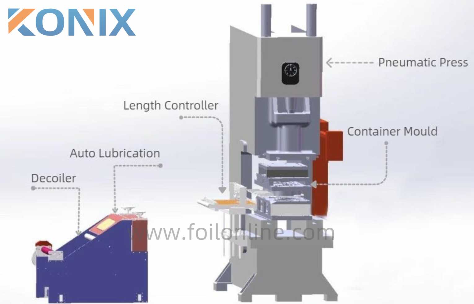 aluminum foil container making machine