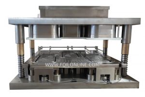 3 Cavities Rectangle Shape Aluminium Foil Container Mould