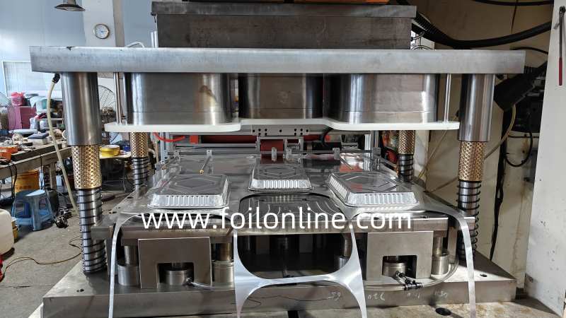 3 Cavities Aluminum Foil Container Mould